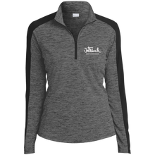 Load image into Gallery viewer, Ladies&#39; Electric Heather Colorblock 1/4-Zip Pullover
